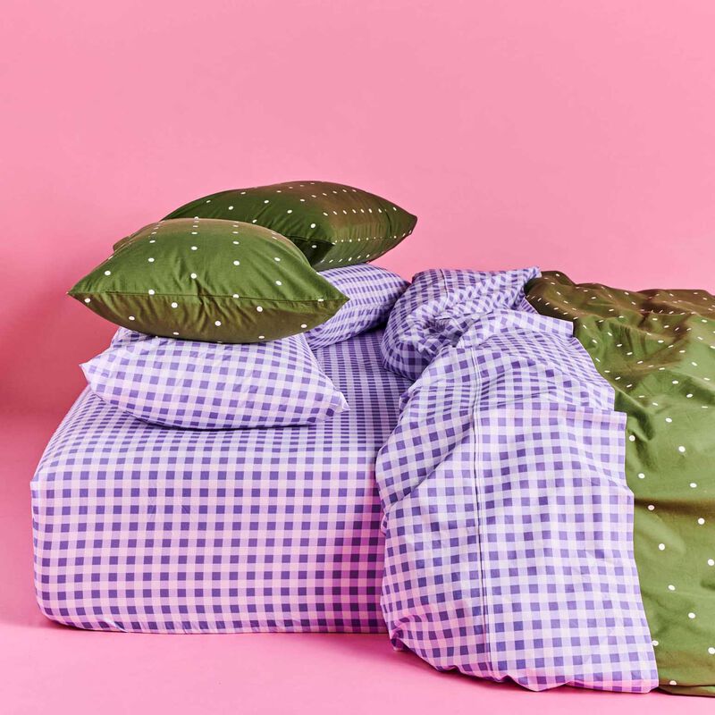 Kip&Co Polkadot Cactus Organic Cotton European Pillowcases 2P Set image number 1